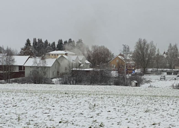Bollnäs: Brand i flerfamiljshus
