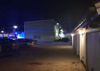 Söderhamn: Bilbrand på Skytten