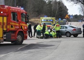 Gävle: Cyklist påkörd av personbil