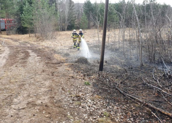 Enånger: Markbrand vid Berghem