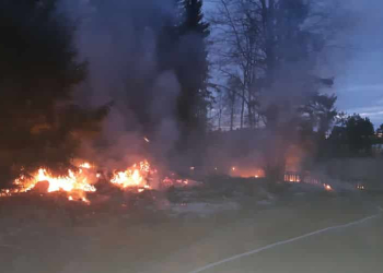 Sandarne: Markbrand i Åsbacka