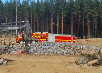Bollnäs: Skogsbrand på Ren