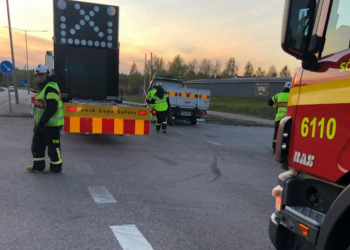 Söderhamn: Trafikolycka på Södra Tvärleden