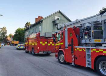 Ljusne: Rökutveckling från lägenhet