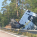 Harmånger: Lastbilsolycka på E4