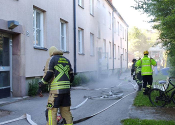 Sandviken: Lägenhetsbrand på Brednäsgatan