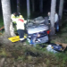 Ockelbo: Personbil voltade in i träd