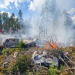 Ljusne: Skogsbrand vid Aftonmyran