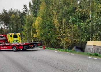 Ockelbo: Singelolycka vid Vittersjö – Föraren misstänkt för flera brott