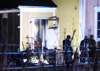 Skutskär: Brand i tvättstuga