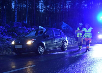 Ljusne: Älgolycka på väg 583