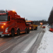Arbrå: Buss körde av väg 83