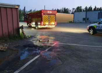 Söderhamn: Brand i lastpallar