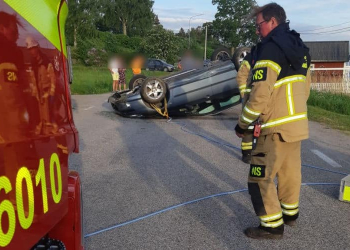 Söderhamn: Personbil voltade på Utviksvägen