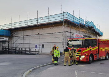 Söderhamn: Larm om brand på idrottshallen