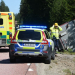 Trönö: Lastbil tippade på väg 652