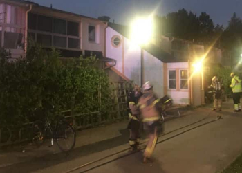Söderhamn: Brand i trapphus på Skytten