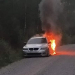Oslättfors: Bilbrand på Älgtjärnsvägen