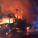 Enånger: Brand i lastbil