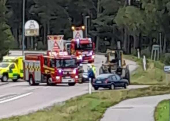 Iggesund: Personbil och traktor krockade