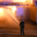 Bergvik: Kraftig brand i radhus