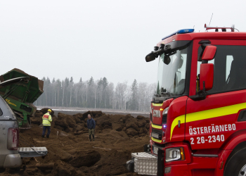 Österfärnebo: Brand i sorterverk