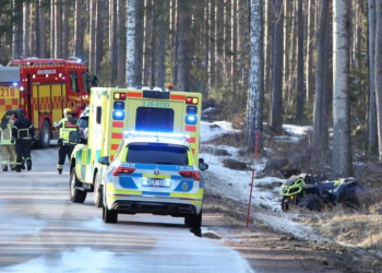Valbo: Olycka med fyrhjuling