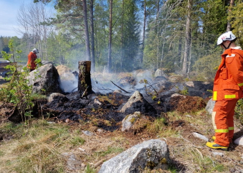 Norrala: Markbrand i Svartvik