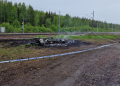Ljusne: Brand i husvagn