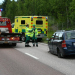 Söderhamn: Personbil kolliderade med mitträcket