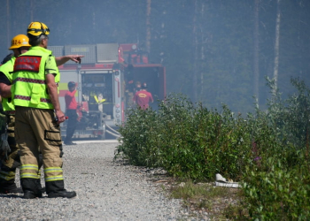 Gnarp: Skogsbrand vid Dyrån