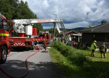 Järvsö: Brand i villa