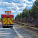 Norrala: Gräsbrand utmed E4