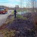 Söderhamn: Gräsbränder på Tallvägen