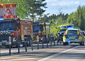 Bergby: Trafikolycka vid Högbacka (17:36)