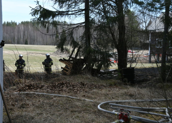 Alfta: Brand i uthus
