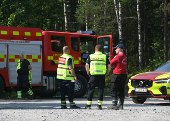 Ljusdal: Omfattande släckinsats i Tallåsen
