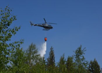 Ljusdal: Omfattande släckinsats i Tallåsen