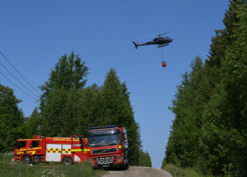 Ljusdal: Omfattande släckinsats i Tallåsen