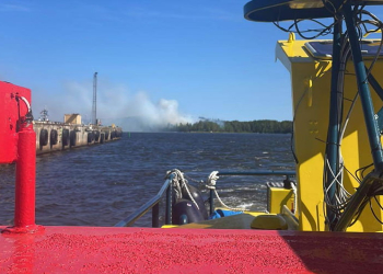 Iggesund: Skogsbrand på Mössön