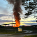 Bollnäs: Brand på Sävstaås avfallsanläggning (03:38)