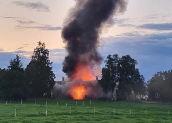 Näsviken: Brand på Ystegårn (07:24)