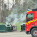 Söderhamn: Containerbrand i Vågbro