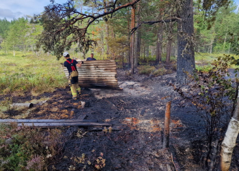 Söderhamn: Brand vid Björntjärn