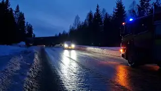 Alfta: Lastbilsolycka vid Skålsjön