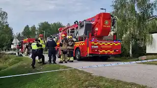Bollnäs: Brand i radhus