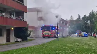 Ljusne: Lägenhetsbrand på Nygatan
