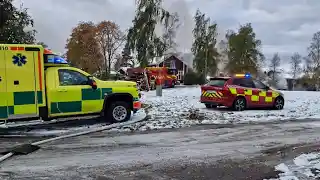 Ilsbo: Brand i garage