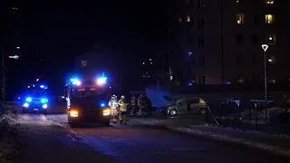 Söderhamn: Bilbrand vid Stentägtskolan