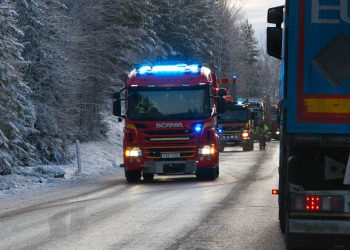 Storvik: Trafikolycka på väg 68